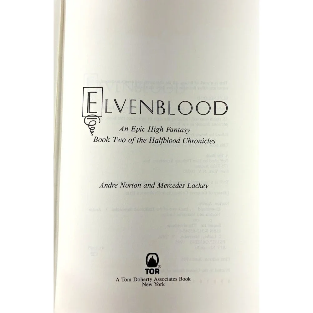 Elvenblood by Mercedes Lackey & Andre Norton Vintage 1995 1st Edition Hardback